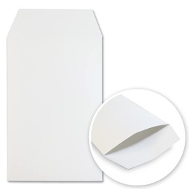 【White Envelopes Plain】Celebration Envelopes Pochi Bags New Year's Bags Gift Envelopes Horizontal 65mm x Vertical 100mm + Lid 20mm 10-Piece Set Made in Japan