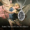 DAYLINLOVE Urn Necklaces for Ashes 925 Sterling Silver St Archangel