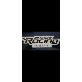 Threds MERCURY OUTBOARD PARTS  MERCURY RACING " WIDE OPEN " DECAL