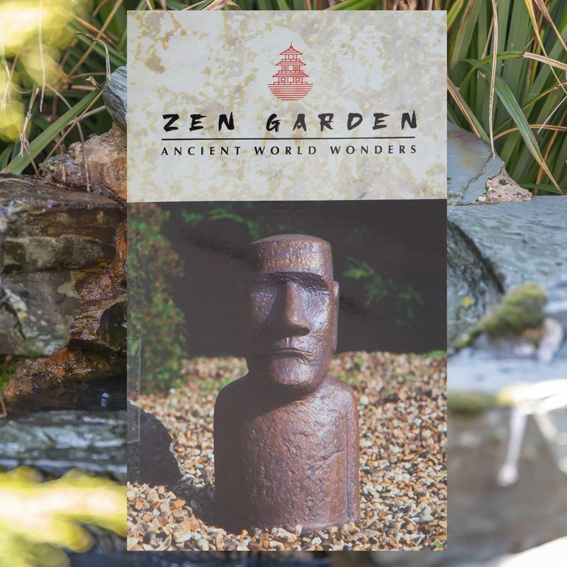 VFM - Easter Island Bronze Bust Head 12" Zen Garden