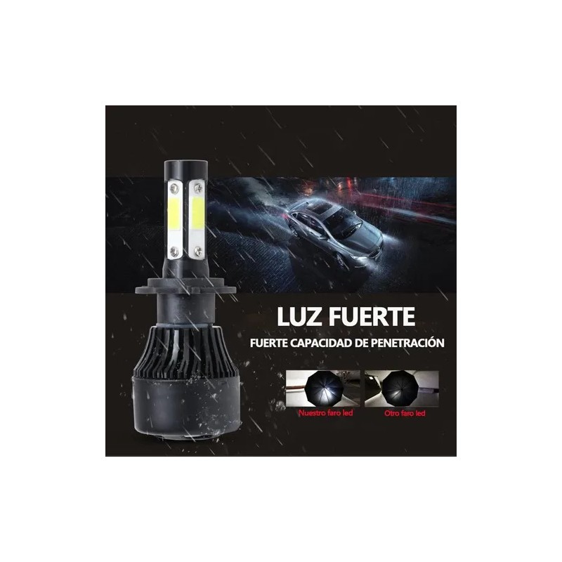 Kit De Faros Delanteros De 4 Lados H7 9005 Led