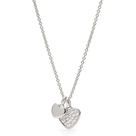 Fossil JFS00196040 Sterling Silver Necklace for Women, Silver, Cubic Zirconia