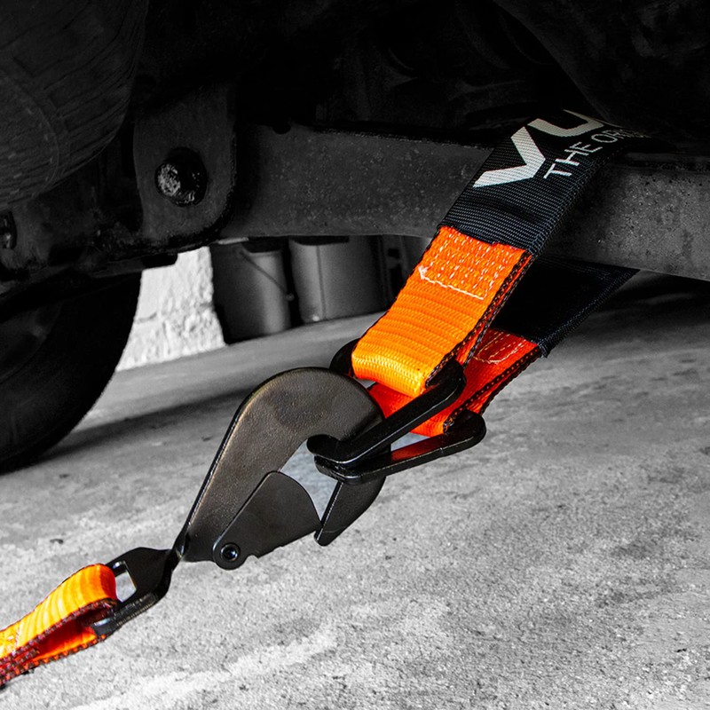 VULCAN Car Tie Down Axle Strap with Wear Pad -