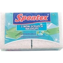 Spontex Non Scratch Washups 2 Pack 50g