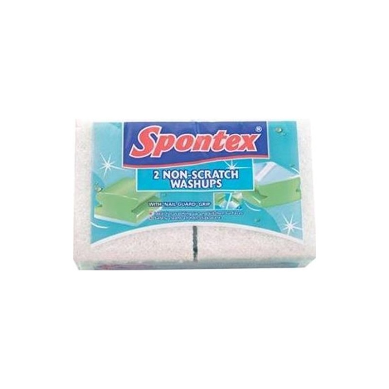 Spontex Non Scratch Washups 2 Pack 50g