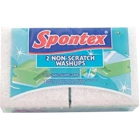 Spontex Non Scratch Washups 2 Pack 50g