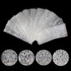 20pcs White Lace Starry Sky Nail Foil Decal Sheet Aluminum