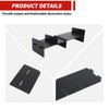 amayum Glove Box Organizers Co-pilot Storage Compartment Divider Interior Accessories