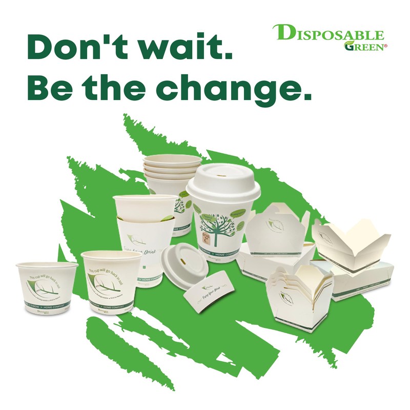 DISPOSABLE GREEN - NEXTGEN Coffee Cups Lid, Double Wall Disposable