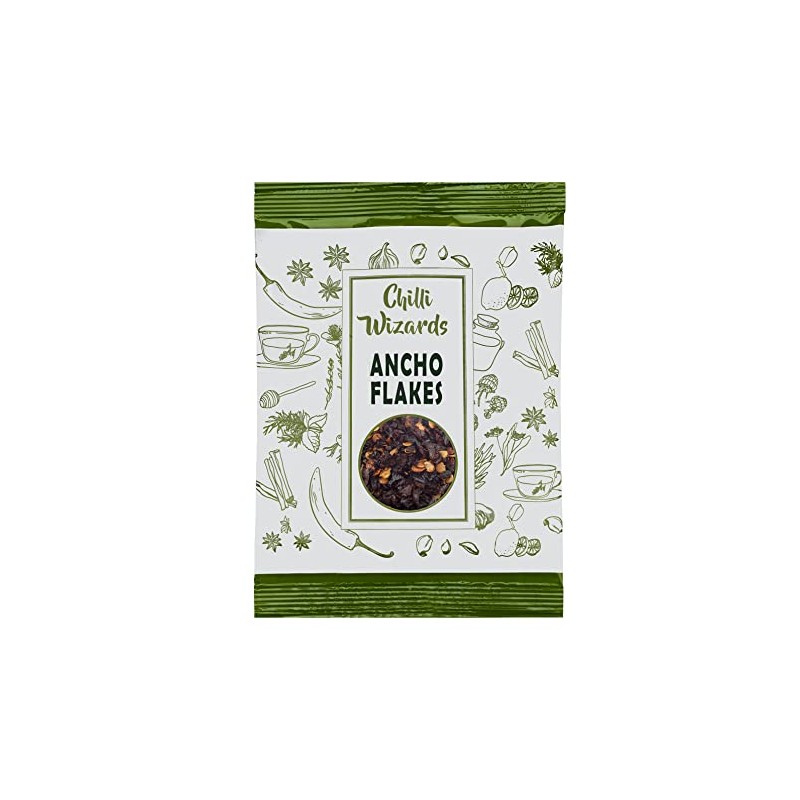 Mexican Ancho Chilli Flakes, Dried Red Peppers, Spicy Seasoning 500g
