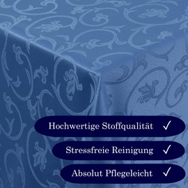 Damask Tablecloth Non-Iron Baroque Decoration Design Jacquard Table Cloth Many Sizes &and Colours