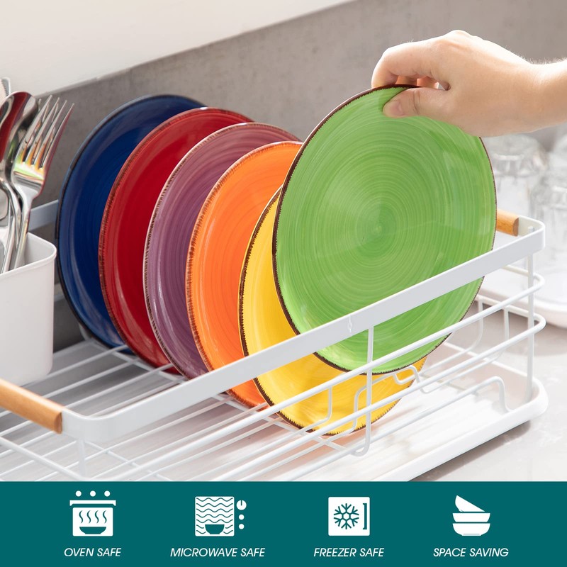 vancasso Bonita Muticolor Salad Plate Set of 6, 7.5 Inch