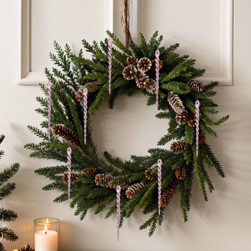 COMONS - Adornos de Navidad transparentes para árbol de Navidad