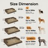 Large Dog Bed Orthopedic Washable: Extra Brown XL XLarge Big