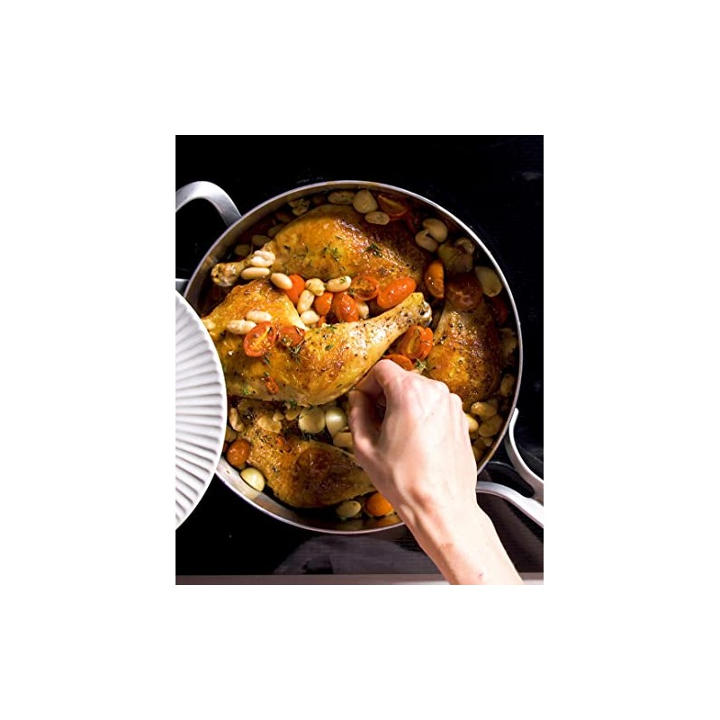 GreenPan X Food 52 Five-Two Essentials, Tri-Ply Stainless Steel 4QT