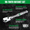 SK 3-Piece Ratchet Set, 1/4″, 3/8″, 1/2″ Drive Ratchet, Pear