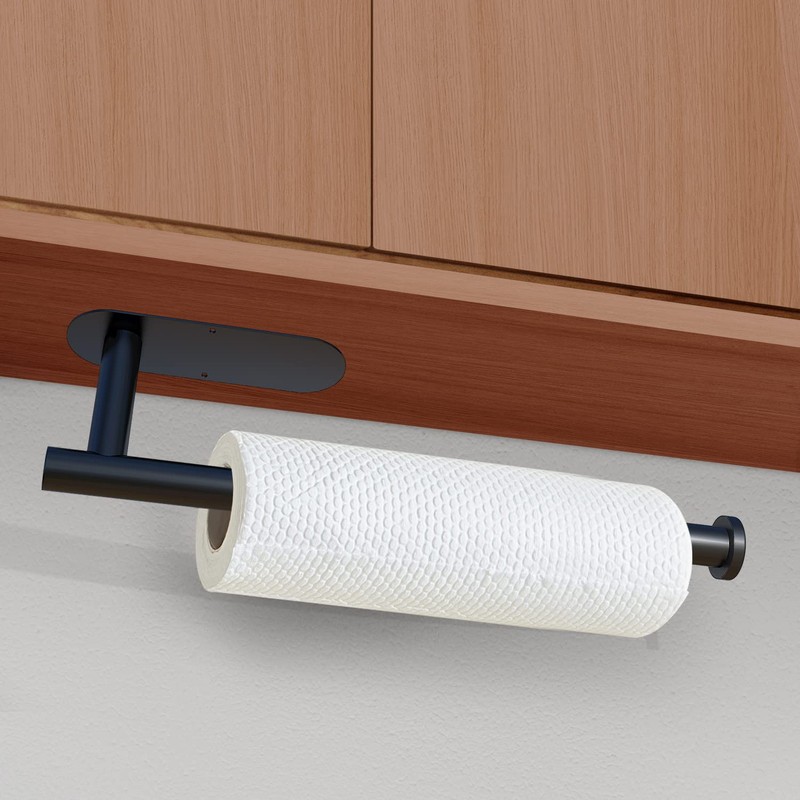DEKAVA Paper Towel Holder Under Cabinet Wall Mount for Kitchen