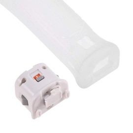 Sensor Adapter, Adapter Sensor with Silicon Case, MotionPlus Adaptor Accelerator for Wii Remote Controller (White)