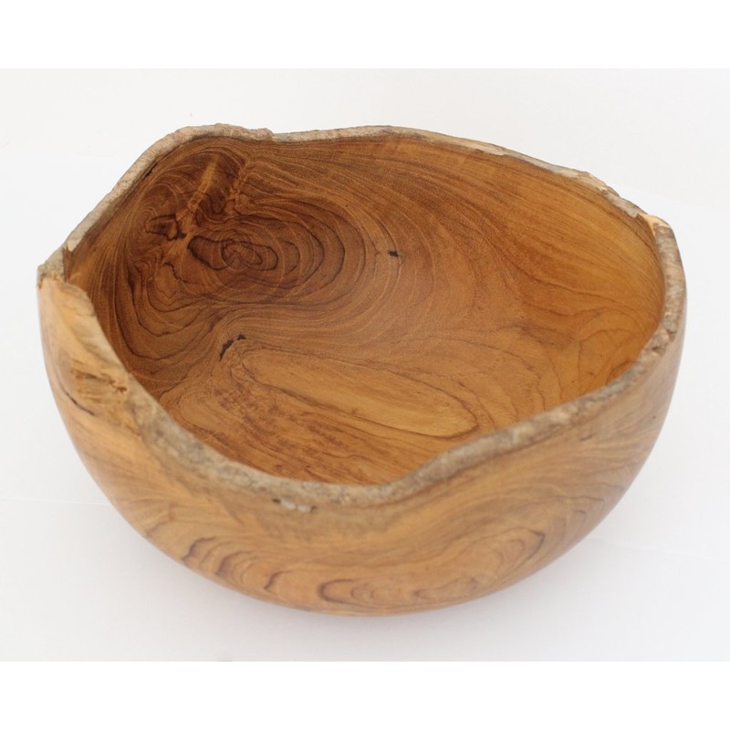 Windalf Namia Rustic Teak Bowl Diameter 20 cm Natural Fruit