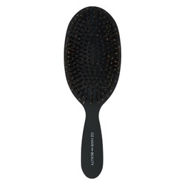 Oz Essentials Boar Bristle Oval Detangler Brush - Black