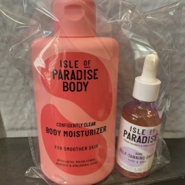 Isle Of Paradise 2pack-Isle Of Paradise Dark Tanning Drops Face & Body 1.69 Oz & Moisturizer $56