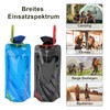 VIEVRE Pack of 2 Foldable Drinking Bottles, Reusable Drinking Bottles,