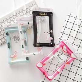 Character Airbag Phone Waterproof Pouch with Touchscreen - Transparent PVC NO.1 100ea