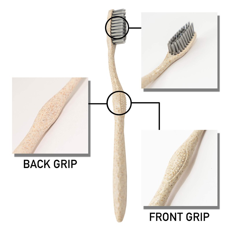 Bleeker and Rowe Biodegradable Eco-Friendly Toothbrushes - Individually Sealed -