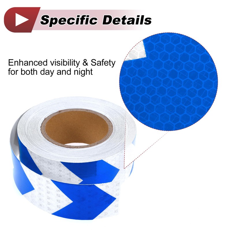HEROFFIX 1 Pcs Safety Warning Reflective Tape Increased Visibility Reflective