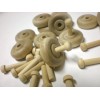 50 Wood Toy Wheels size 1-1/4 Inch Diameter AND 50
