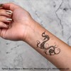 4 x 'Mythical Dragon' Temporary Tattoos - Water Resistant, Skin-Safe,
