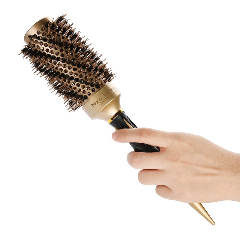 Professional Anti static Round Hair Comb Salon Styling Brush Twill