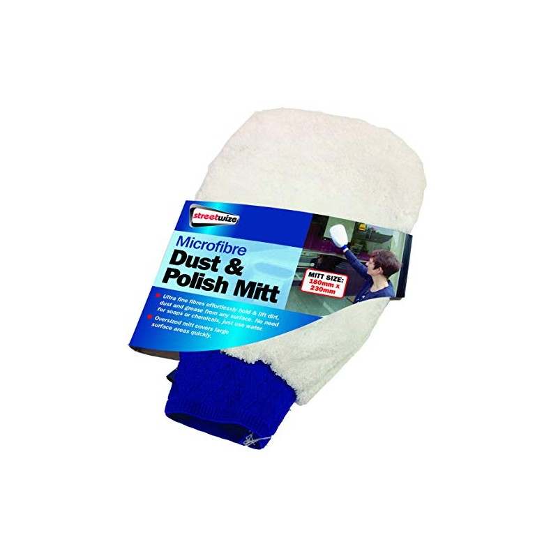 Streetwize - Microfibre Duster and Polishing Mitt - Non Scratch,