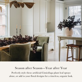 Afloral Plum Fake Cimicifuga Ramosa Leaves - 31"