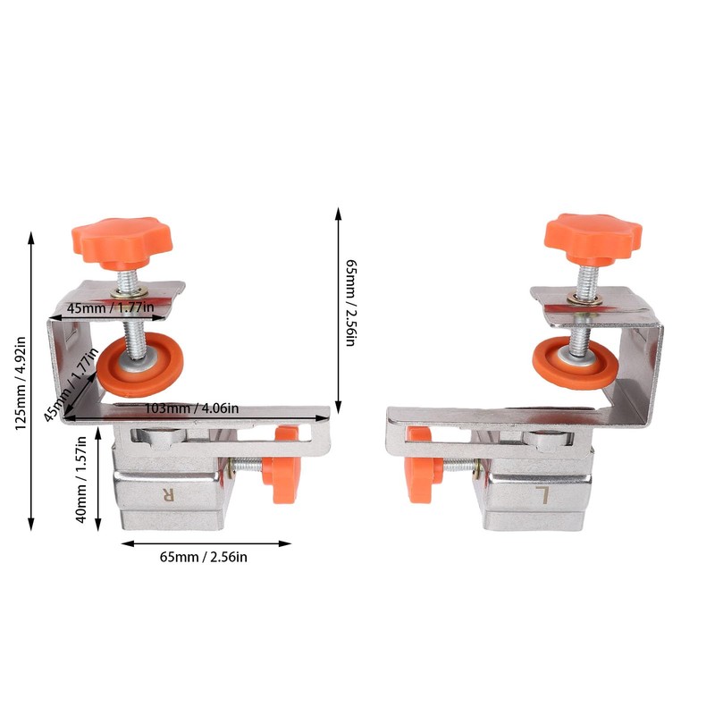 Jiawu Drawer Front Installation Clamps, Adjustable Drawer Fixing Clamp for