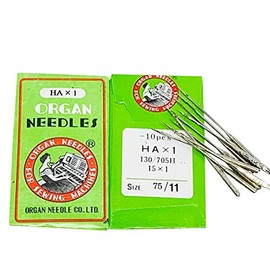 Bussarakham Organ Sewing Machine Needles Size 75/11, 12-14, 16-18 - 10pcs per Size