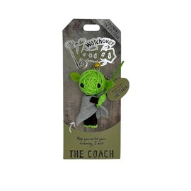 Watchover Voodoo 3-Inch The Coach - Handcrafted Gift to Bring Good Luck and Positivity Everywhere You Go