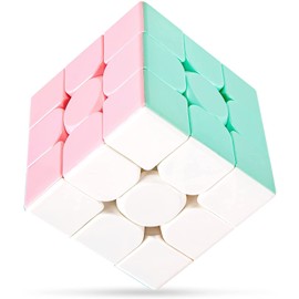 Findbetter MOYU Meilong Macaron 3x3 Stickerless Competition Cube 3x3x3 Rotating Smooth 3D Puzzle