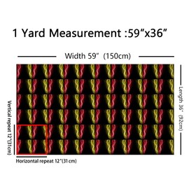 Feelyou Geometric Abstract Fabric by The Yard 1 Yard Kids Red Yellow and Black Ombre Striped Waterproof Outdoor Fabric Flash Lightnings Upholstery Fabric for Chairs DIY Reupholstery Fabric