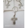 Unbranded 12 Cross Key Chain Rhinestones Bling Comunion Bautizo Party
