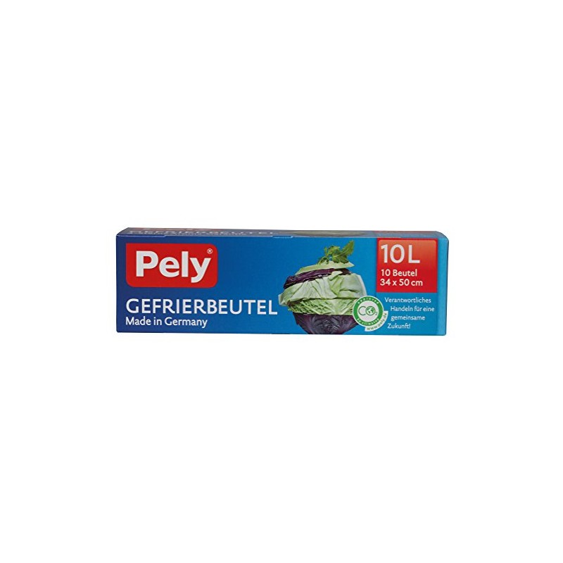 pely 8670 Gefrierbeutel, 10 Liter, 10 Beutel