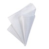 DonDon Men's Hanky Handkerchief 25 x 25 cm with Silver