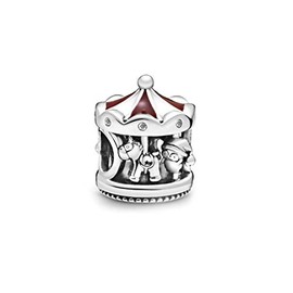 FGT Women Carousel Charm for Bracelets Necklaces Pendants Amusement Park Sterling Silver Horse Love Peace Believe Charm Gift for Sister Daughter Wife Girls Mum Birthday Mothers Day Valentine