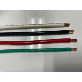 ACDC 15' EA THHN THWN 6 AWG GAUGE BLACK WHITE RED COPPER WIRE + 15 8 AWG GREEN