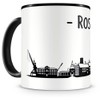 Samunshi® Rostock Skyline Coffee Cup / Tea Cup Height 95