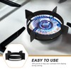 SOLUSTRE 26CM Wok Ring Cast Iron Work Rack Electric Stove