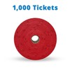 INDIANA TICKET CO. Double Roll Raffle Tickets – 1,000 Red,