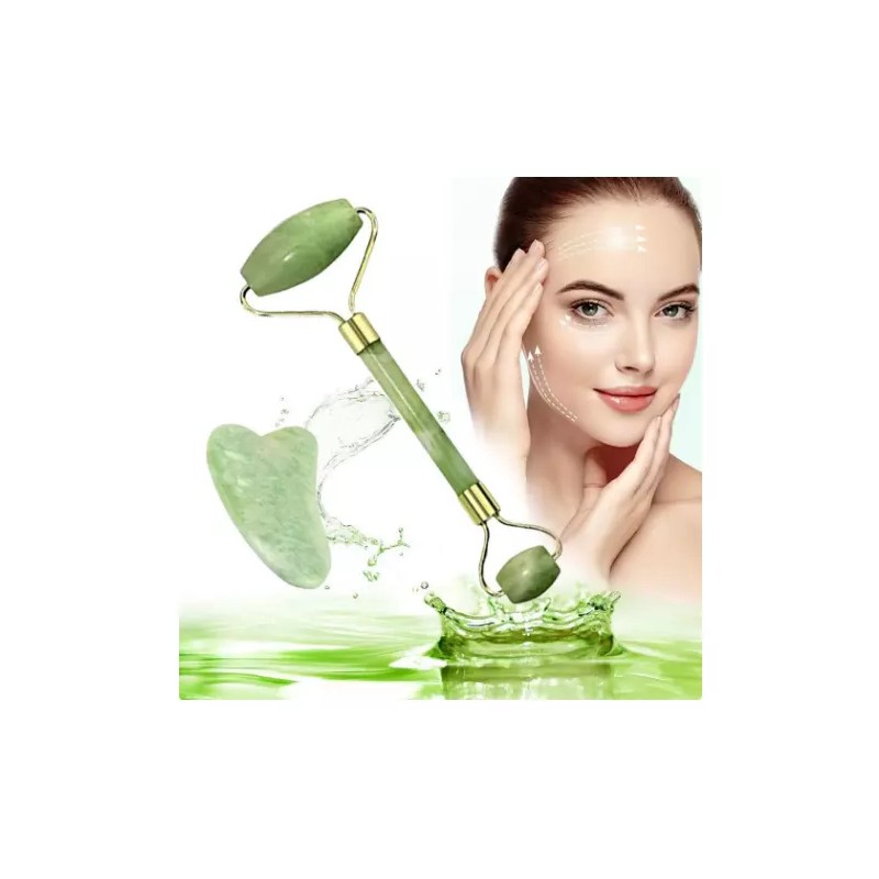 Precision Beauty Soothing Jade Beauty Roller & Gua Sha Stone