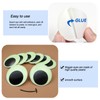 TOAOB 8pcs Luminous Large Googly Wiggle Eyes with Self Adhesive