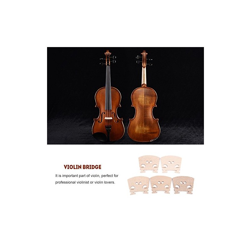 Yosoo Puente de Violín de Arce, Set de 5 Piezas,